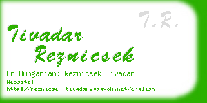 tivadar reznicsek business card